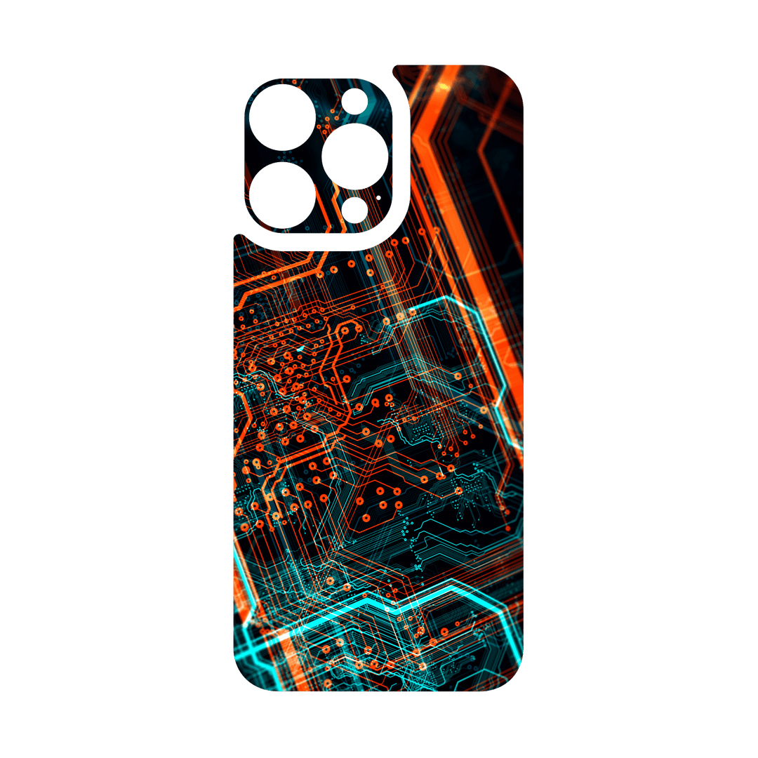 iPhone 15 PRO Qcaze - SIGNATURE NEON PCB Board (Case + Skin Kit)