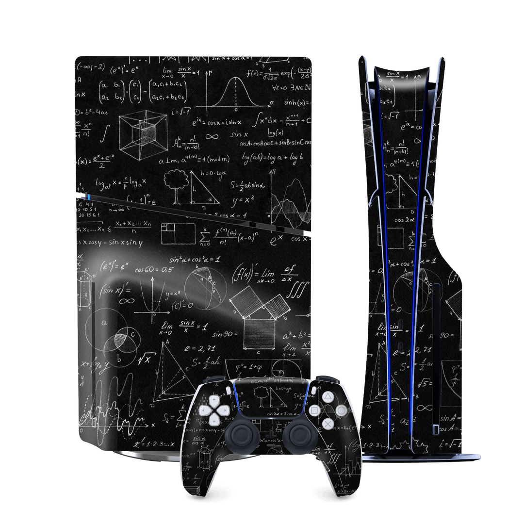 PS5 SLIM DISC EDITION (PlayStation 5 SLIM) Print Printed Custom SIGNATURE Science Printed Skin Wrap Decal Protector by QSKINZ | qskinz.com