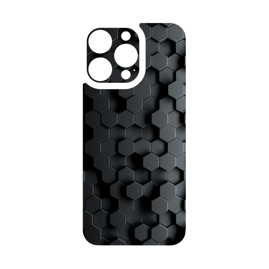 iPhone 15 PRO Qcaze - SIGNATURE Hexagonal Reaction (Case + Skin Kit)