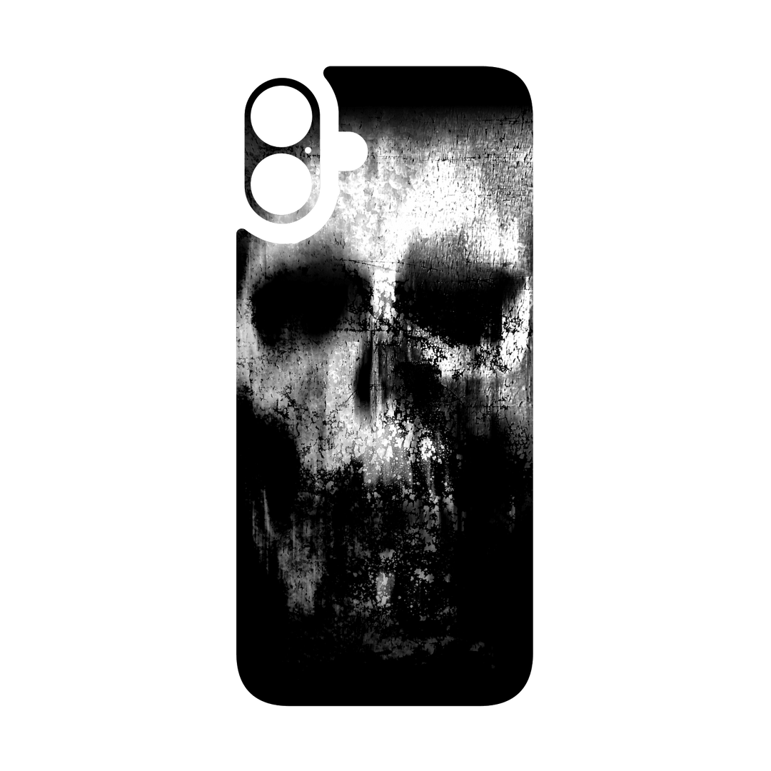 iPhone 16 Plus Qcaze - SIGNATURE Horror Black & White SKULL (Case + Skin Kit)