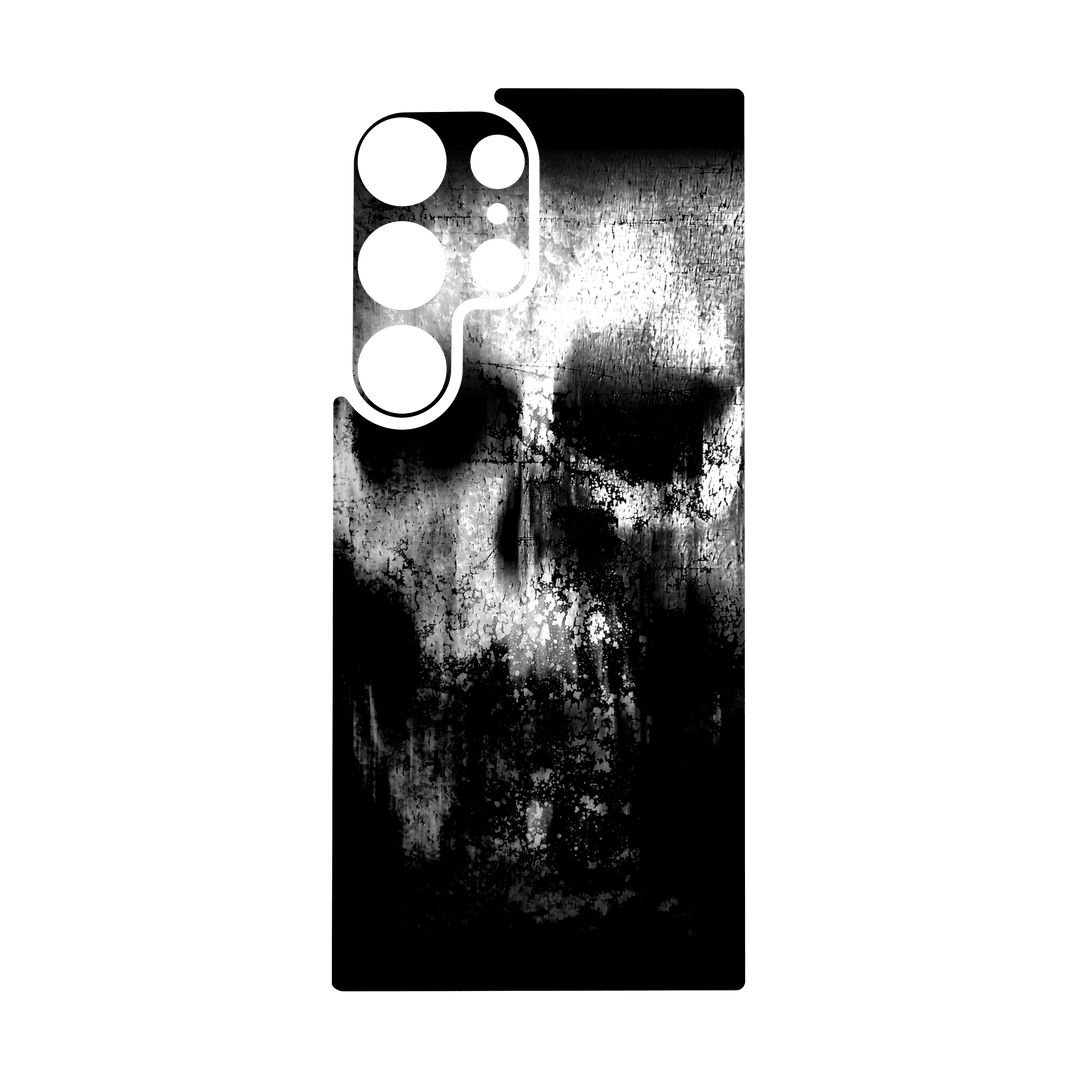 Galaxy S24 ULTRA Qcaze - SIGNATURE Horror Black & White SKULL (Case + Skin Kit)