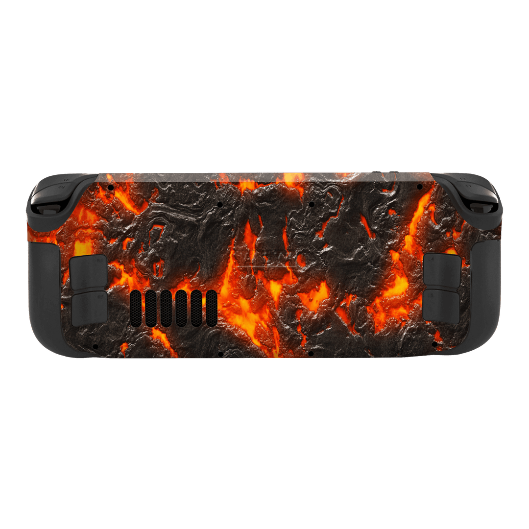 Steam Deck OLED Print Printed Custom SIGNATURE Magma Lava Skin Wrap Sticker Decal Cover Protector by EasySkinz | EasySkinz.com