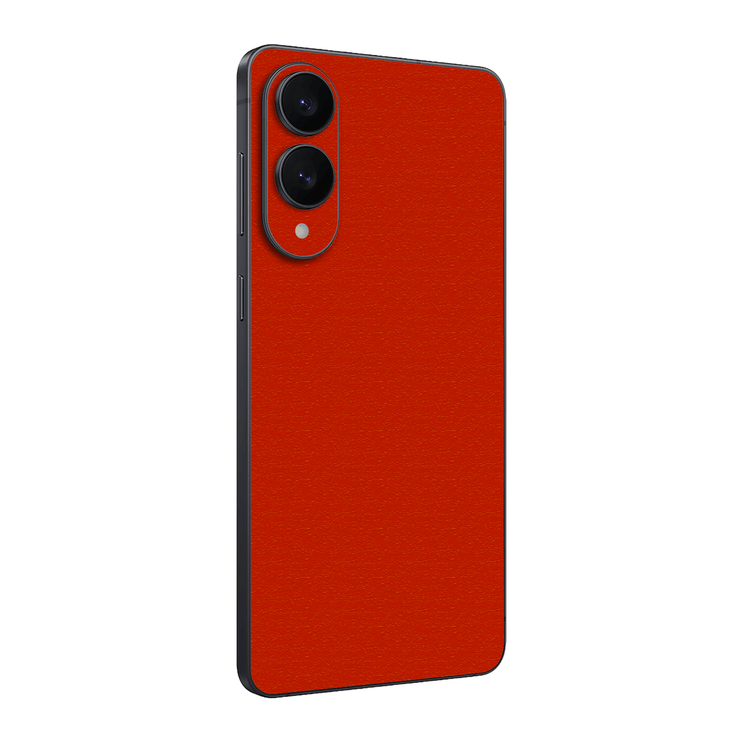 Samsung Galaxy S25 EDGE  Luxuria Red Cherry Juice Matt 3D Textured Skin Wrap Sticker Decal Cover Protector by QSKINZ | qskinz.com

