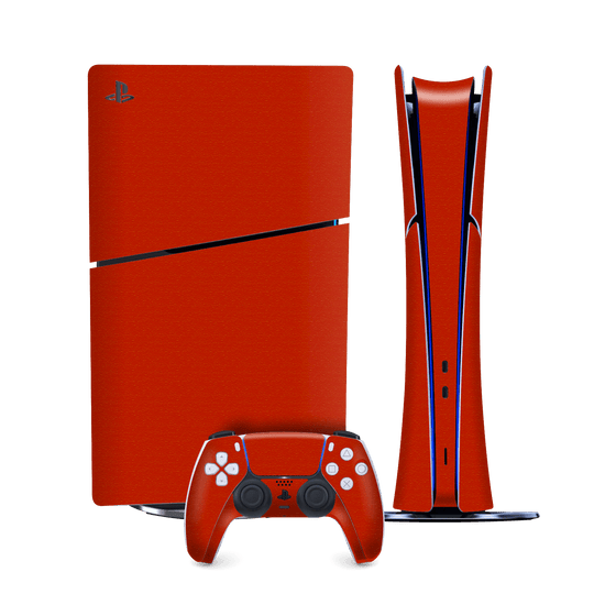 PS5 SLIM DIGITAL EDITION (PlayStation 5 SLIM) Luxuria Red Cherry Juice Matt 3D Textured Skin Wrap Sticker Decal Cover Protector by QSKINZ | qskinz.com