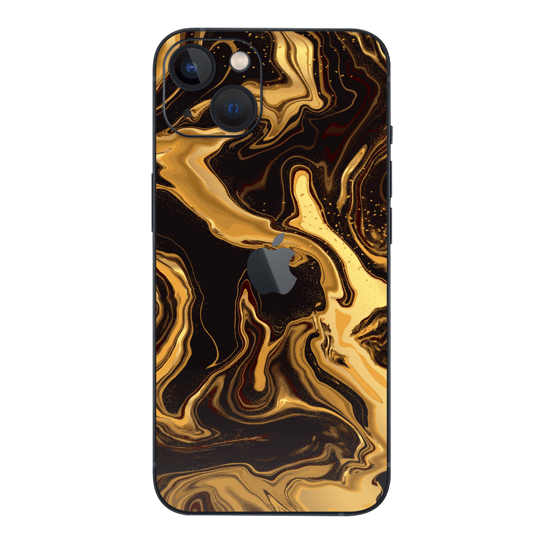 iPhone 15 Plus SIGNATURE AGATE GEODE Melted Gold Skin - Premium Protective Skin Wrap Sticker Decal Cover by QSKINZ | Qskinz.com