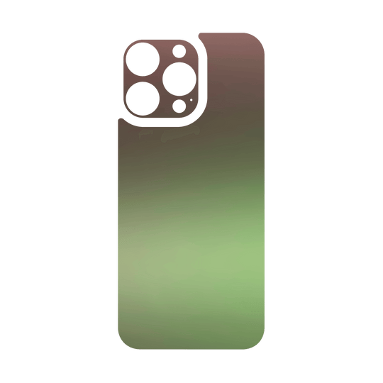iPhone 15 PRO Qcaze - CHAMELEON AVOCADO Matt Metallic (Case + Skin Kit)