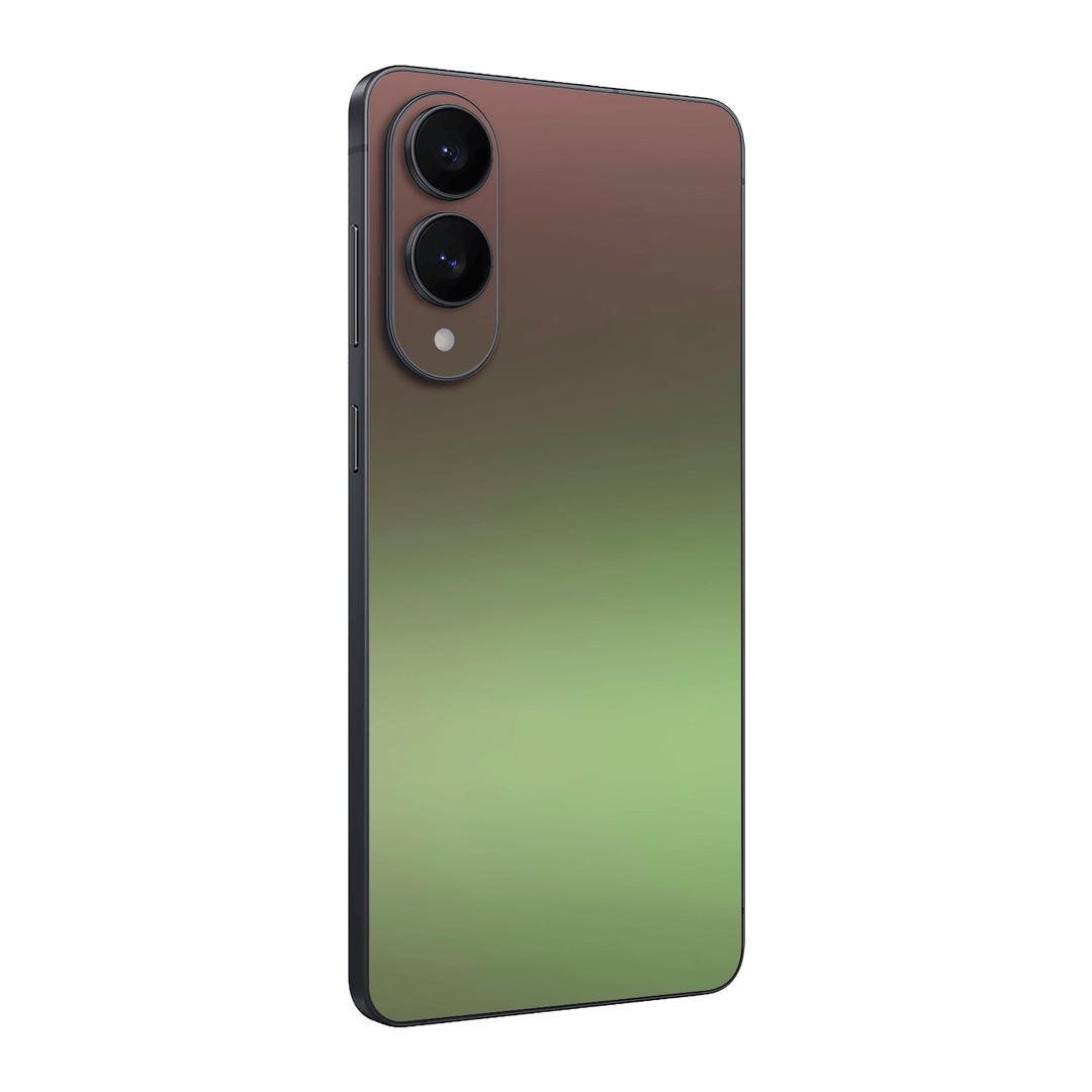 Samsung Galaxy S25 EDGE Chameleon Avocado Colour-changing Metallic Skin Wrap Sticker Decal Cover Protector by QSKINZ | qskinz.com
