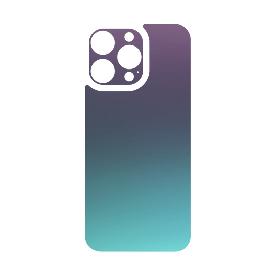 iPhone 15 Pro MAX Qcaze - CHAMELEON TURQUOISE LAVENDER Matt Metallic (Case + Skin Kit)