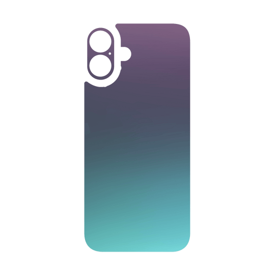 iPhone 16 Qcaze - CHAMELEON TURQUOISE LAVENDER Matt Metallic (Case + Skin Kit)