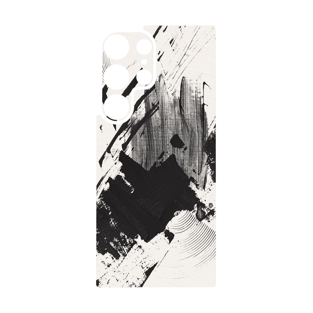 Galaxy S24 ULTRA Qcaze - SIGNATURE Black & White Madness (Case + Skin Kit)