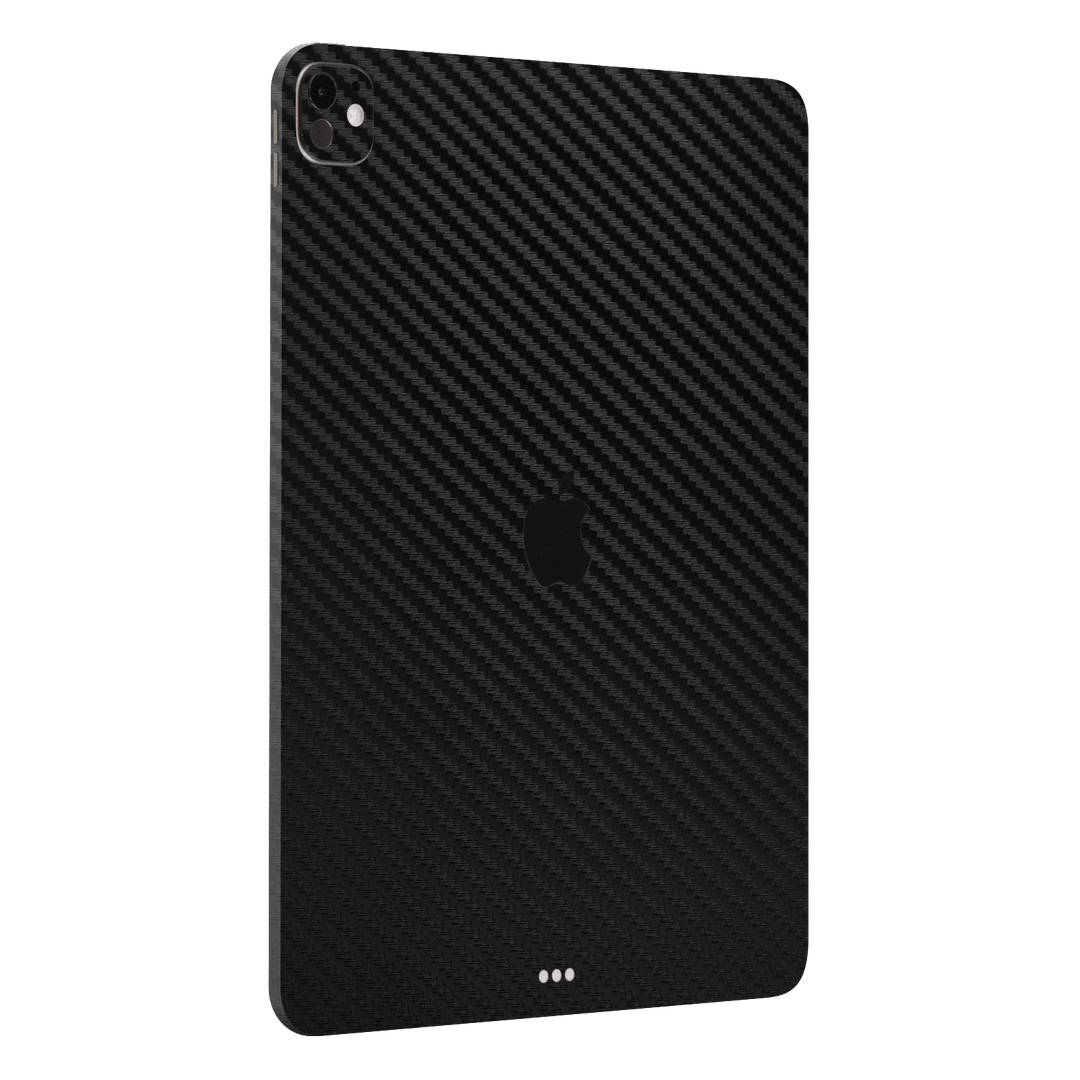 iPad PRO 13" (M4) Black 3D Textured Carbon Fibre Fiber Skin Wrap Sticker Decal Cover Protector by QSKINZ | qskinz.com