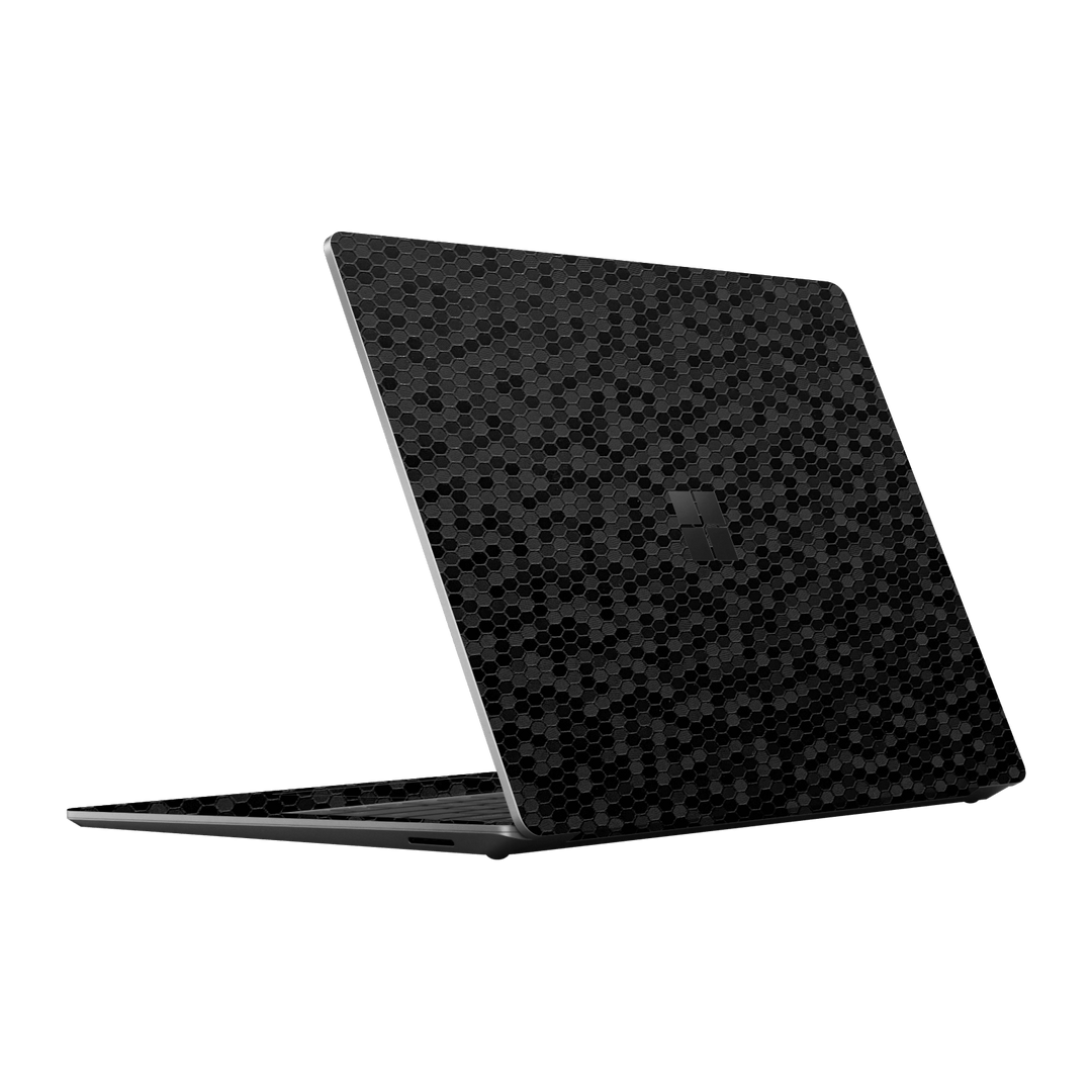 Microsoft Surface Laptop 5, 15" Luxuria Black Honeycomb 3D Textured Skin Wrap Sticker Decal Cover Protector by EasySkinz | EasySkinz.com