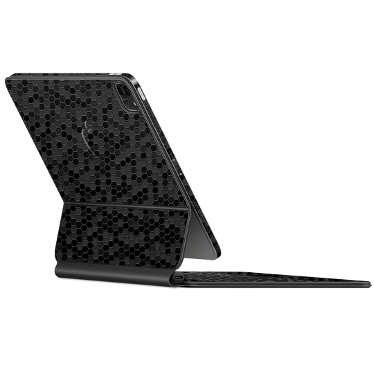 Magic Keyboard for iPad Pro 12.9" M2 (6th Gen, 2022) Luxuria Black Honeycomb 3D Textured Skin Wrap Sticker Decal Cover Protector by EasySkinz | EasySkinz.com