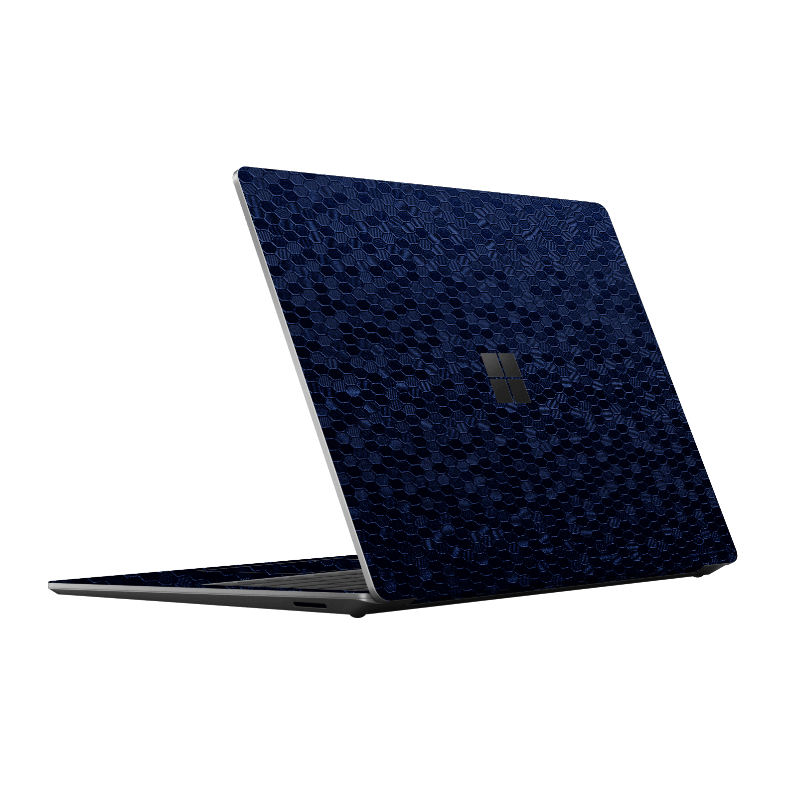 Microsoft Surface Laptop 5, 15" Luxuria Navy Blue Honeycomb 3D Textured Skin Wrap Sticker Decal Cover Protector by EasySkinz | EasySkinz.com