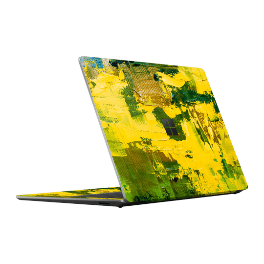 Microsoft Surface Laptop 5, 15" Print Printed Custom SIGNATURE Santa Barbara Landscape in Green and Yellow Skin Wrap Sticker Decal Cover Protector by EasySkinz | EasySkinz.com