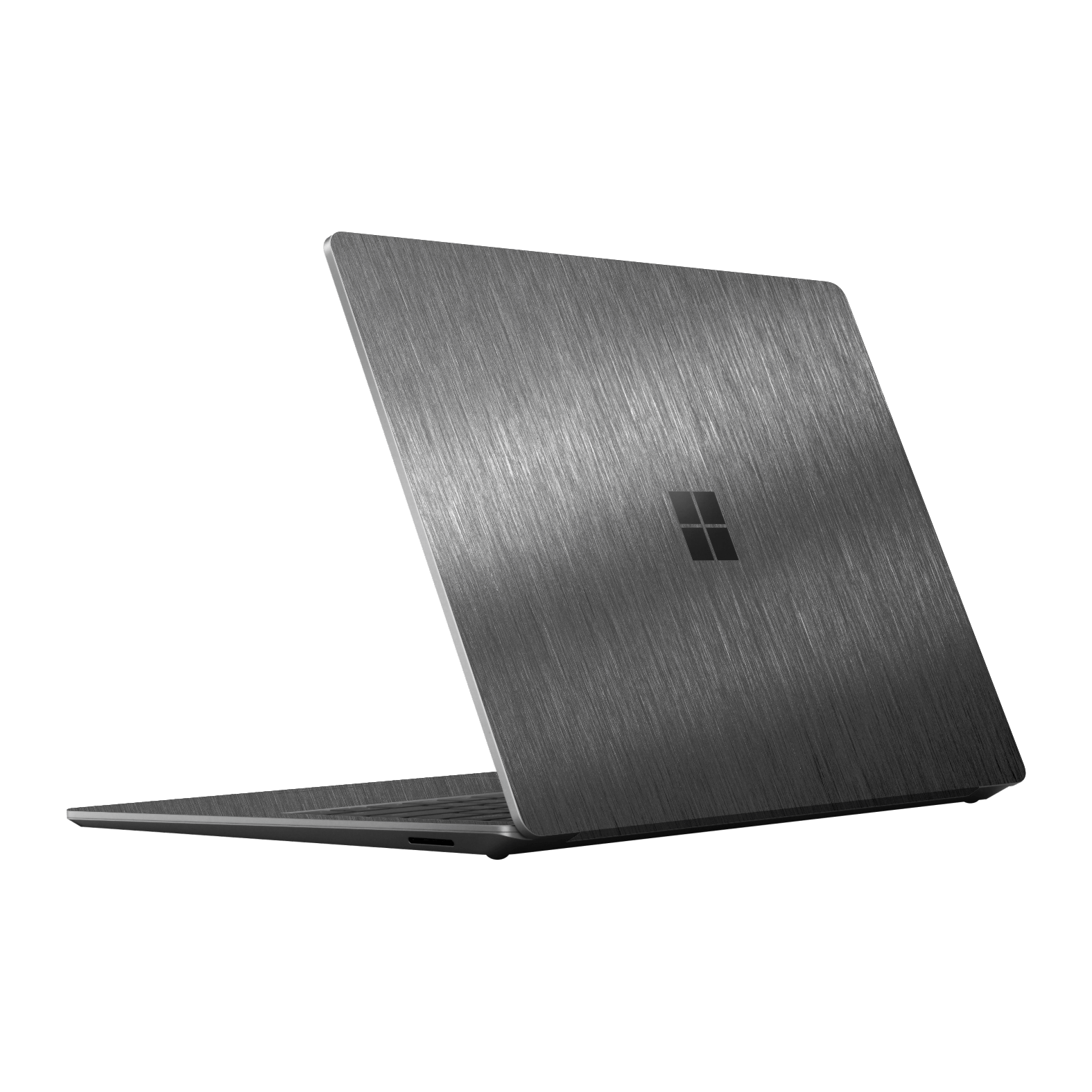 Microsoft Surface Laptop Go 3 Brushed Metal Titanium Metallic Skin Wrap Sticker Decal Cover Protector by EasySkinz | EasySkinz.com