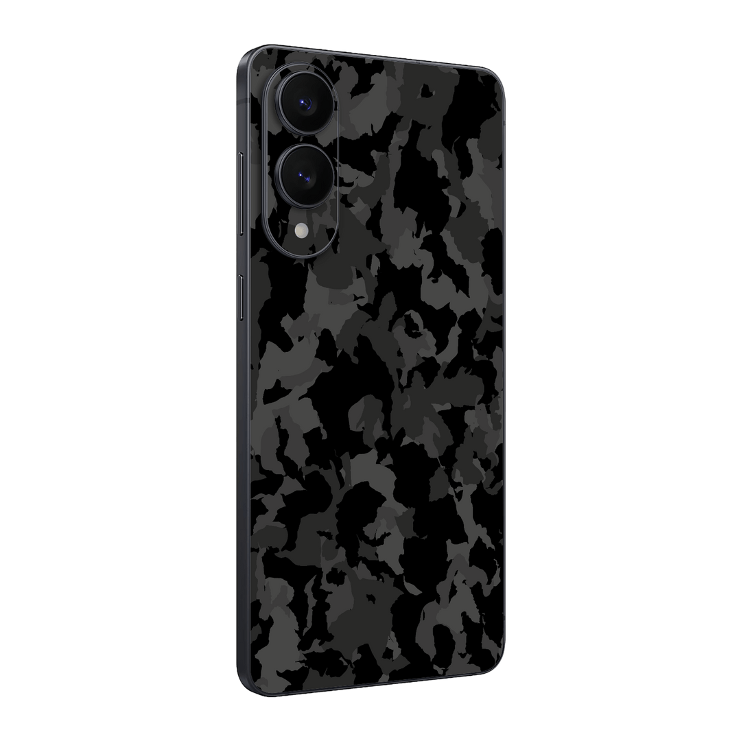 Samsung Galaxy S25 EDGE Print Printed Custom SIGNATURE Camouflage Camo DARK SLATE Skin Wrap Sticker Decal Cover Protector by QSKINZ | qskinz.com
