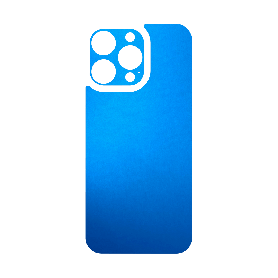 iPhone 15 PRO Qcaze - SATIN BLUE Metallic (Case + Skin Kit)
