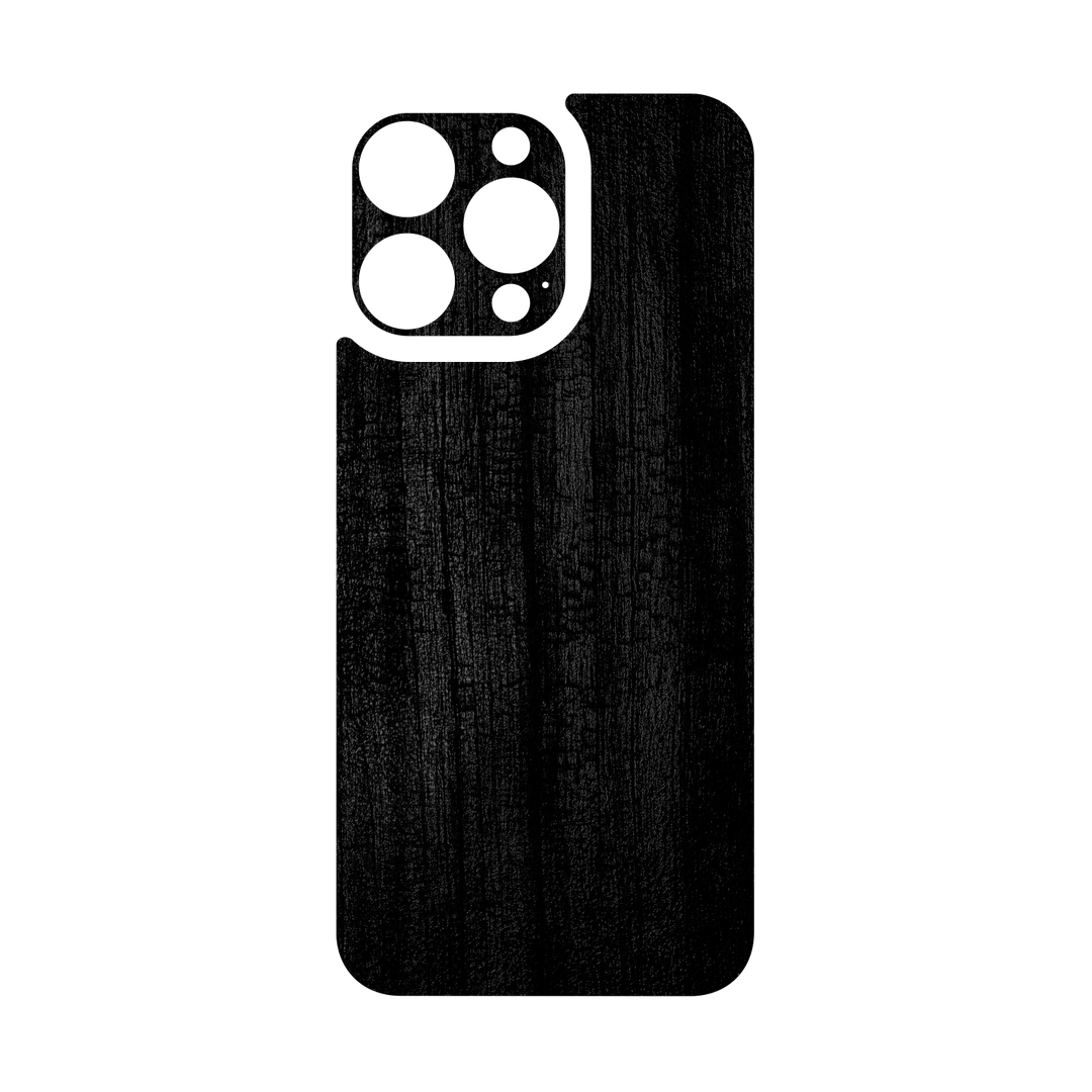 iPhone 16 PRO Qcaze - LUXURIA BLACK CHARCOAL Textured (Case + Skin Kit)