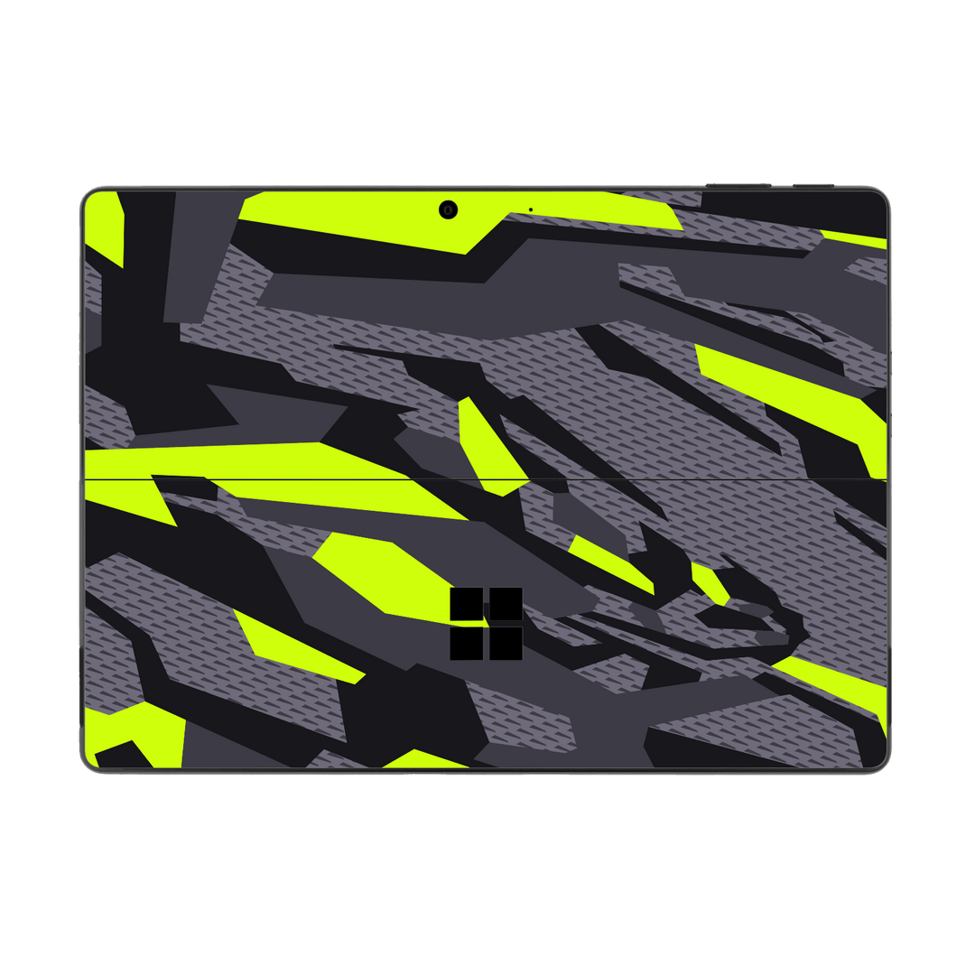 Microsoft Surface Pro 9 Print Printed Custom SIGNATURE Abstract Green Camouflage Skin Wrap Sticker Decal Cover Protector by EasySkinz | EasySkinz.com