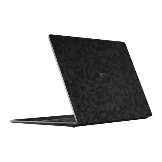 Microsoft Surface Laptop Go 3 Luxuria Black 3D Textured Camo Camouflage Skin Wrap Sticker Decal Cover Protector by EasySkinz | EasySkinz.com