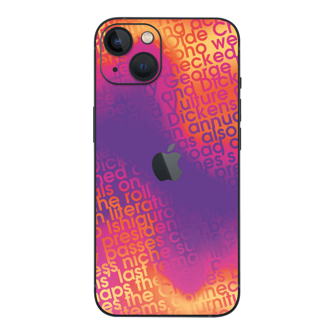 iPhone 15 Plus Print Printed Custom SIGNATURE Inferno Swirl Gradient Skin Wrap Sticker Decal Cover Protector by QSKINZ | QSKINZ.COM