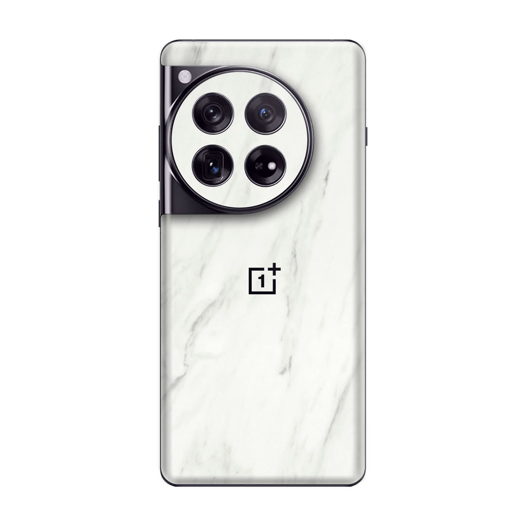 OnePlus 12 Luxuria White Marble Stone Skin Wrap Sticker Decal Cover Protector by QSKINZ | qskinz.com