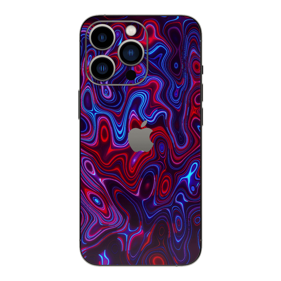 iPhone 15 Pro Max Print Printed Custom SIGNATURE Flux Fusion Purple Neon Skin Wrap Sticker Decal Cover Protector by QSKINZ | QSKINZ.COM