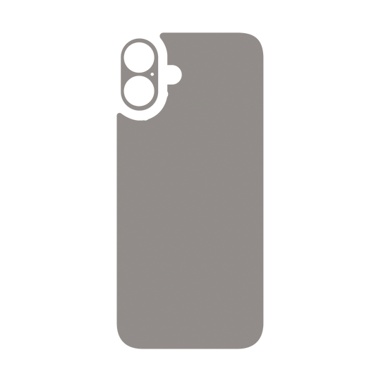 iPhone 16 Plus Qcaze - Soft-Touch LUNAR Grey StealthMatte (Case + Skin Kit)