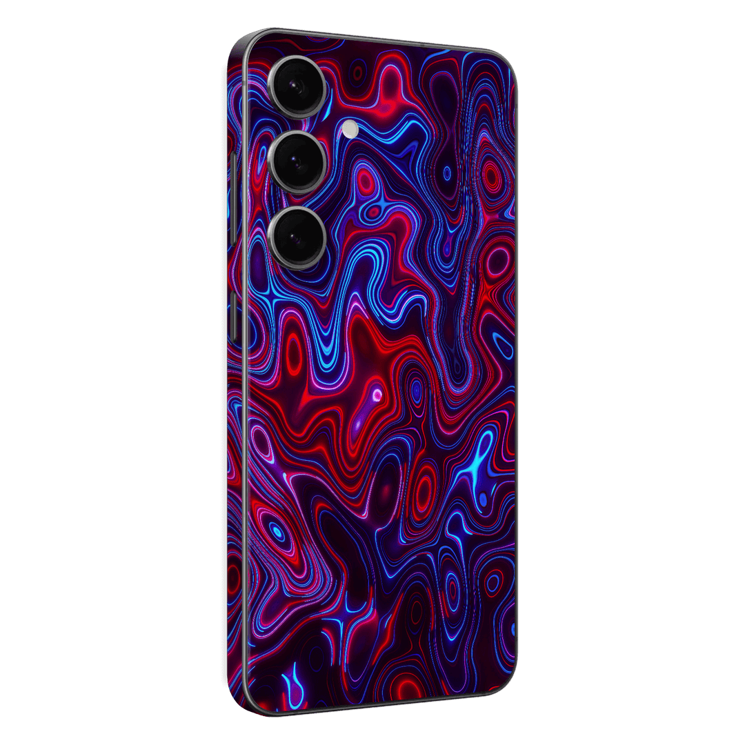Samsung Galaxy S24+ PLUS Print Printed Custom SIGNATURE Flux Fusion Purple Neon Skin Wrap Sticker Decal Cover Protector by QSKINZ | QSKINZ.COM