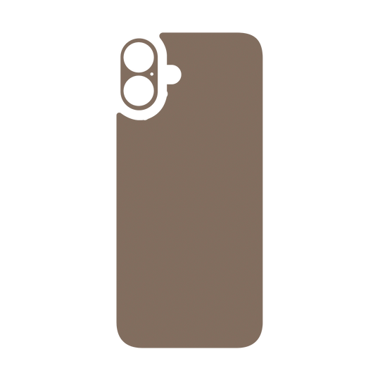 iPhone 16 Qcaze - Soft-Touch MOCHA Taupe StealthMatte (Case + Skin Kit)