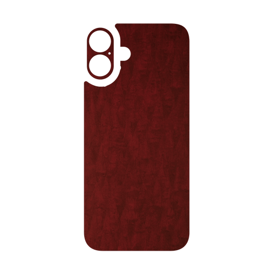 iPhone 16 Qcaze - LUXURIA Scarlet Satin Wood (Case + Skin Kit)