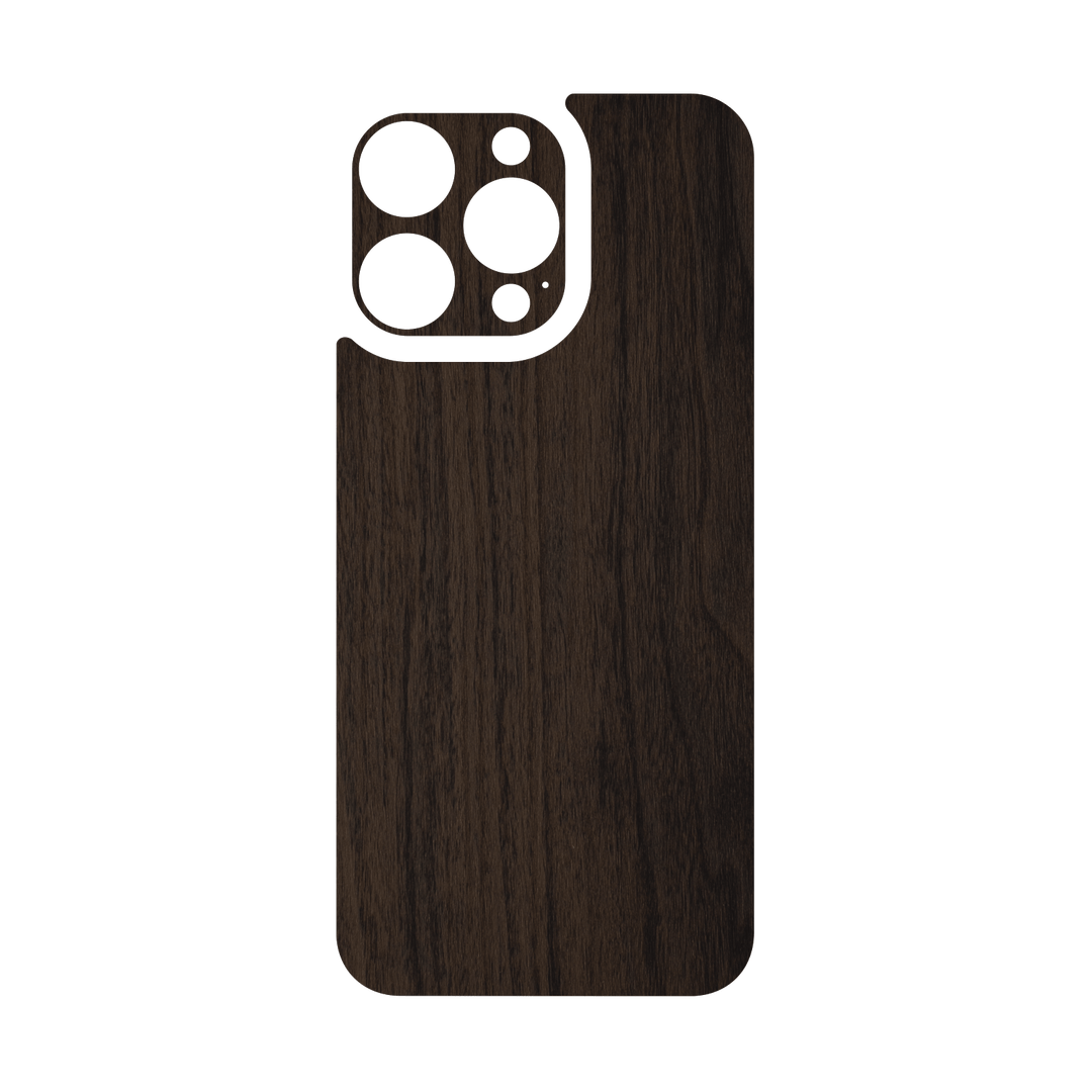 iPhone 16 PRO Qcaze - LUXURIA Textured DARK WALNUT (Case + Skin Kit)