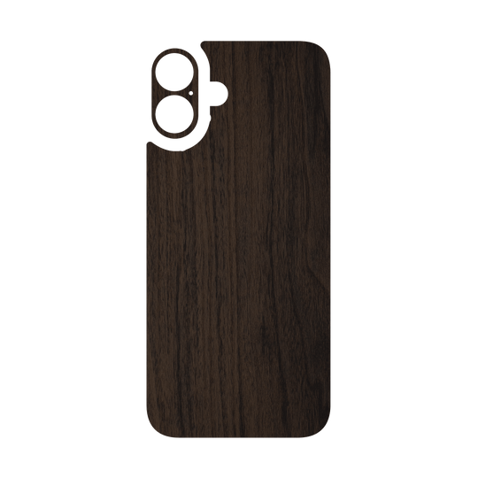 iPhone 16 Plus Qcaze - LUXURIA Textured DARK WALNUT (Case + Skin Kit)