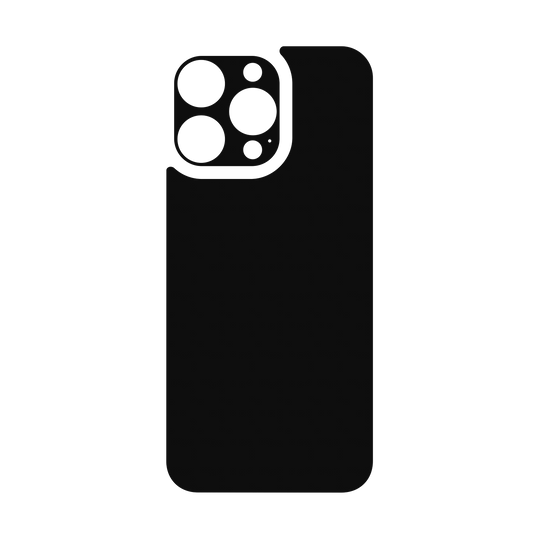 iPhone 16 PRO Qcaze - Soft-Touch PHANTOM Black StealthMatte (Case + Skin Kit)