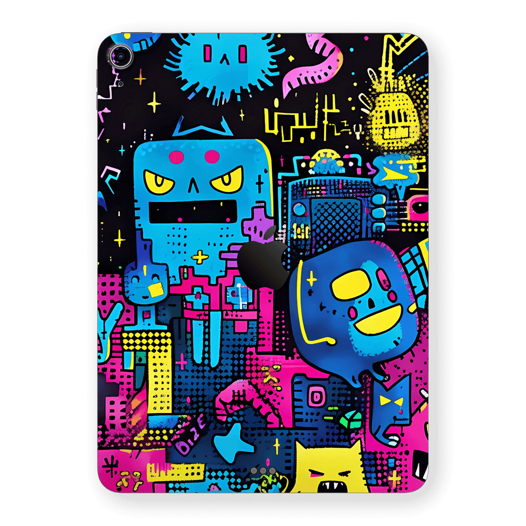 iPad Air 4/5 (2020/2022) Print Printed Custom SIGNATURE Arcade Rave Gaming Gamer Pixel Skin Wrap Sticker Decal Cover Protector by QSKINZ | QSKINZ.COM