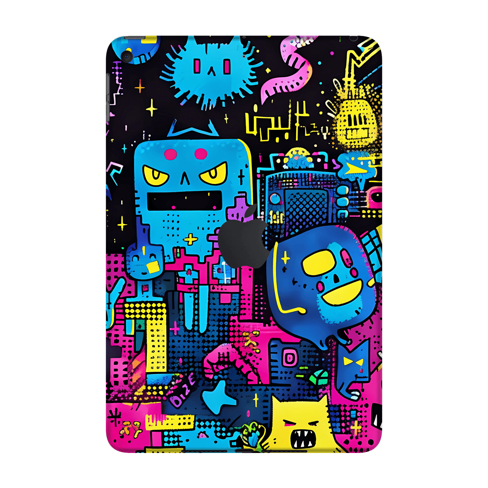 iPad Mini 5 Print Printed Custom SIGNATURE Arcade Rave Gaming Gamer Pixel Skin Wrap Sticker Decal Cover Protector by QSKINZ | QSKINZ.COM