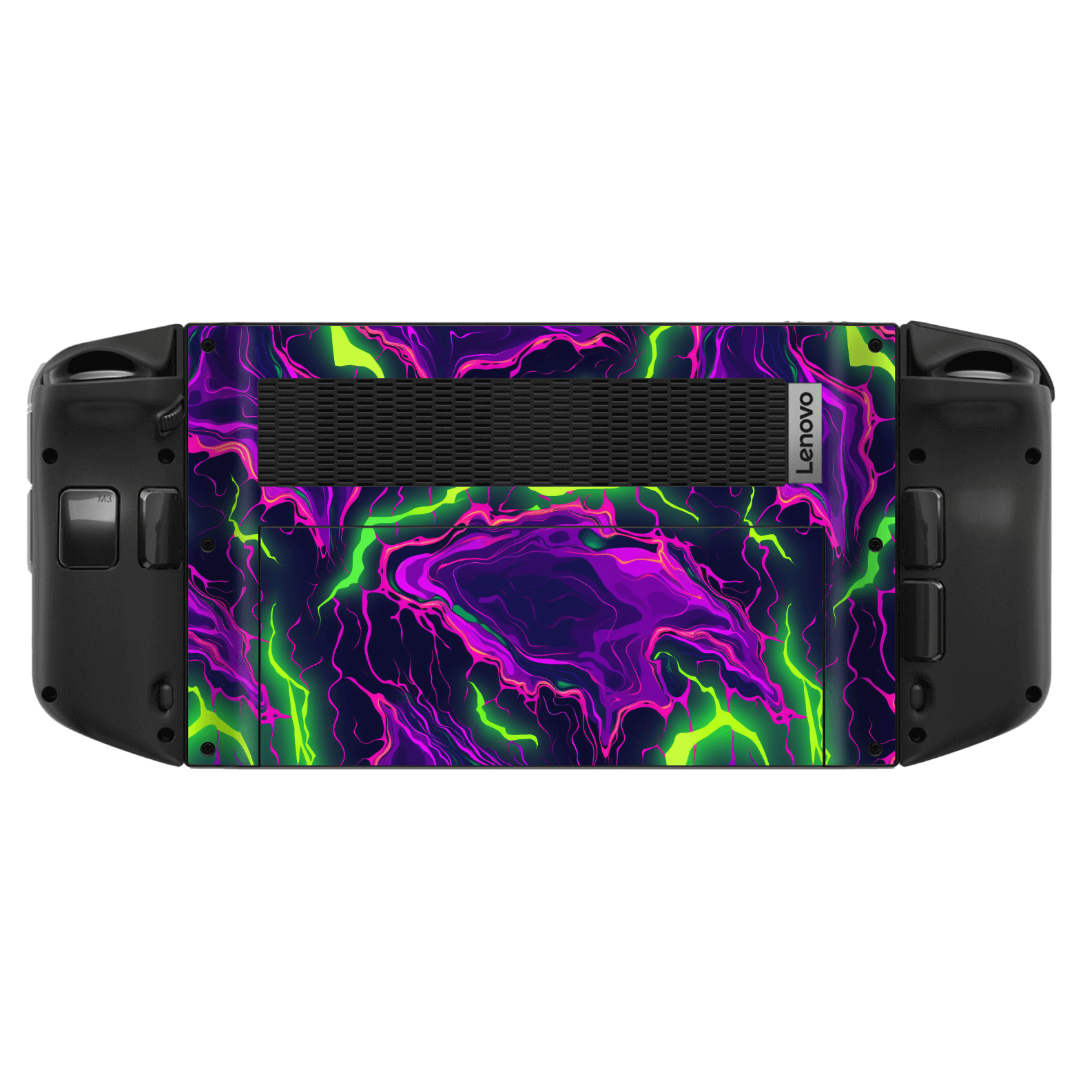 Lenovo Legion Go Print Printed Custom SIGNATURE Twisterra Twist Neon Purple Yellow Green Anime Skin Wrap Sticker Decal Cover Protector by QSKINZ | QSKINZ.COM
