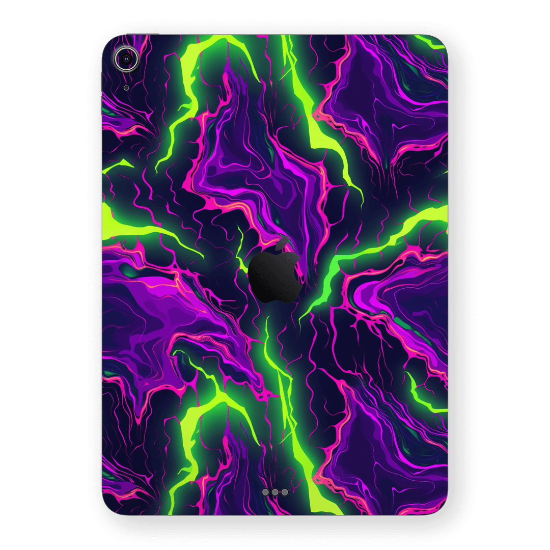iPad Air 11” (M2) Print Printed Custom SIGNATURE Twisterra Twist Neon Purple Yellow Green Anime Skin Wrap Sticker Decal Cover Protector by QSKINZ | QSKINZ.COM