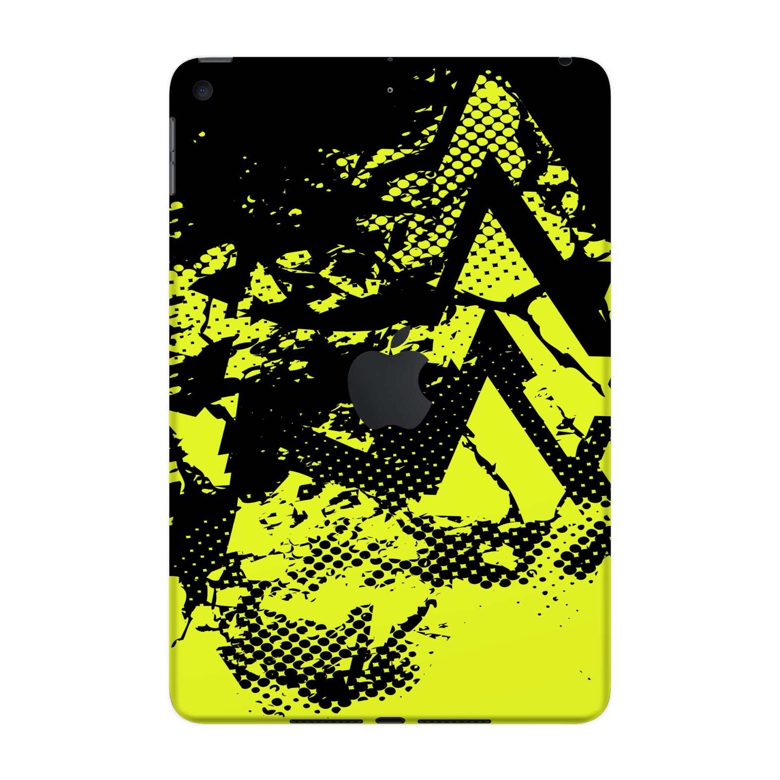 iPad Mini 5 Print Printed Custom SIGNATURE Grunge Yellow Green Trace Skin Wrap Sticker Decal Cover Protector by QSKINZ | QSKINZ.COM