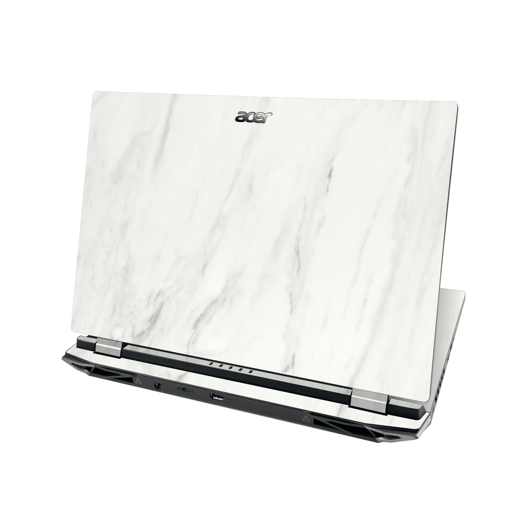 Acer NITRO 5 (17-inch) Luxuria White Marble Stone Skin Wrap Sticker Decal Cover Protector by QSKINZ | qskinz.com