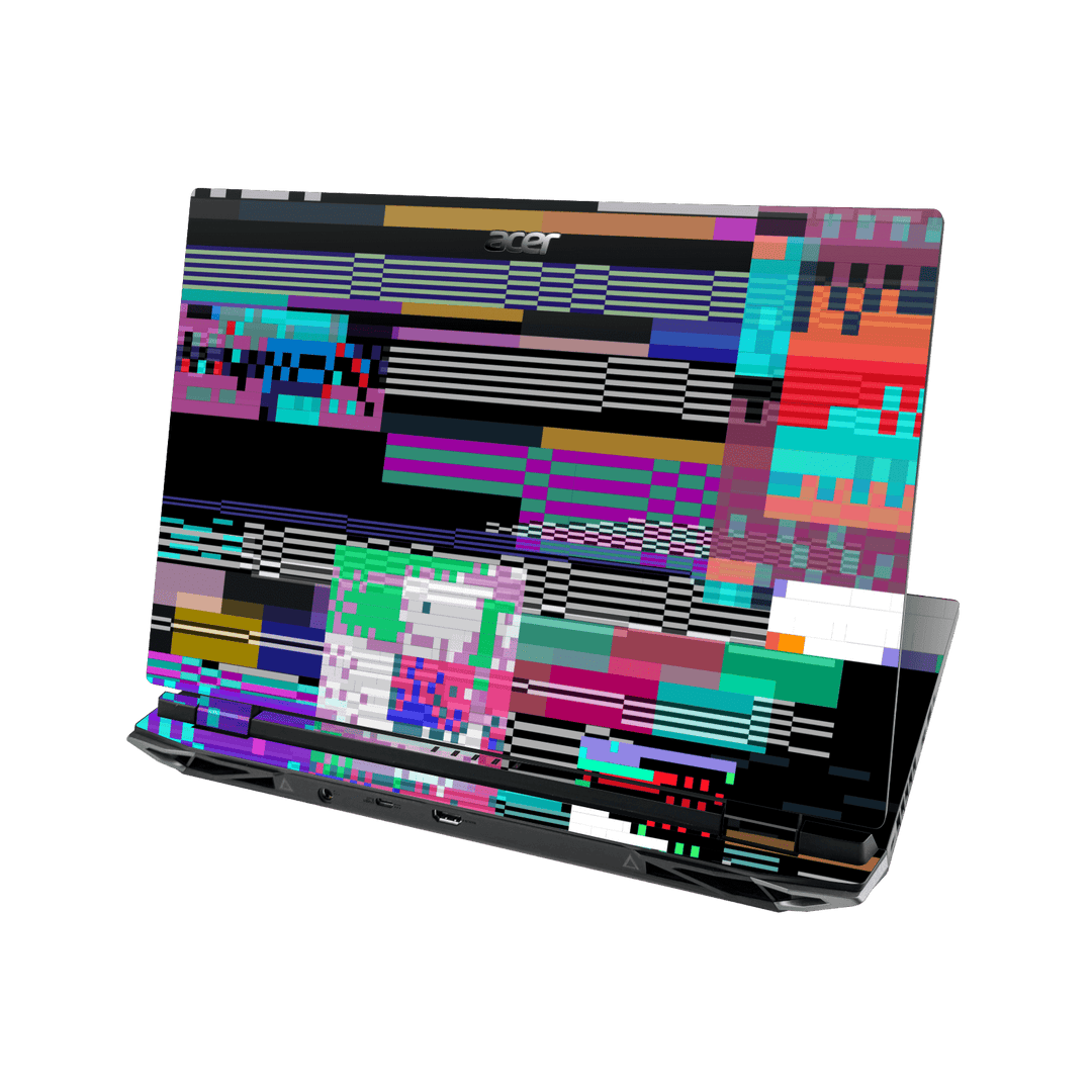 Acer NITRO 5 (17-inch) Print Printed Custom SIGNATURE Glitchscape Glitch No Signal Colours Skin Wrap Sticker Decal Cover Protector by QSKINZ | QSKINZ.COM