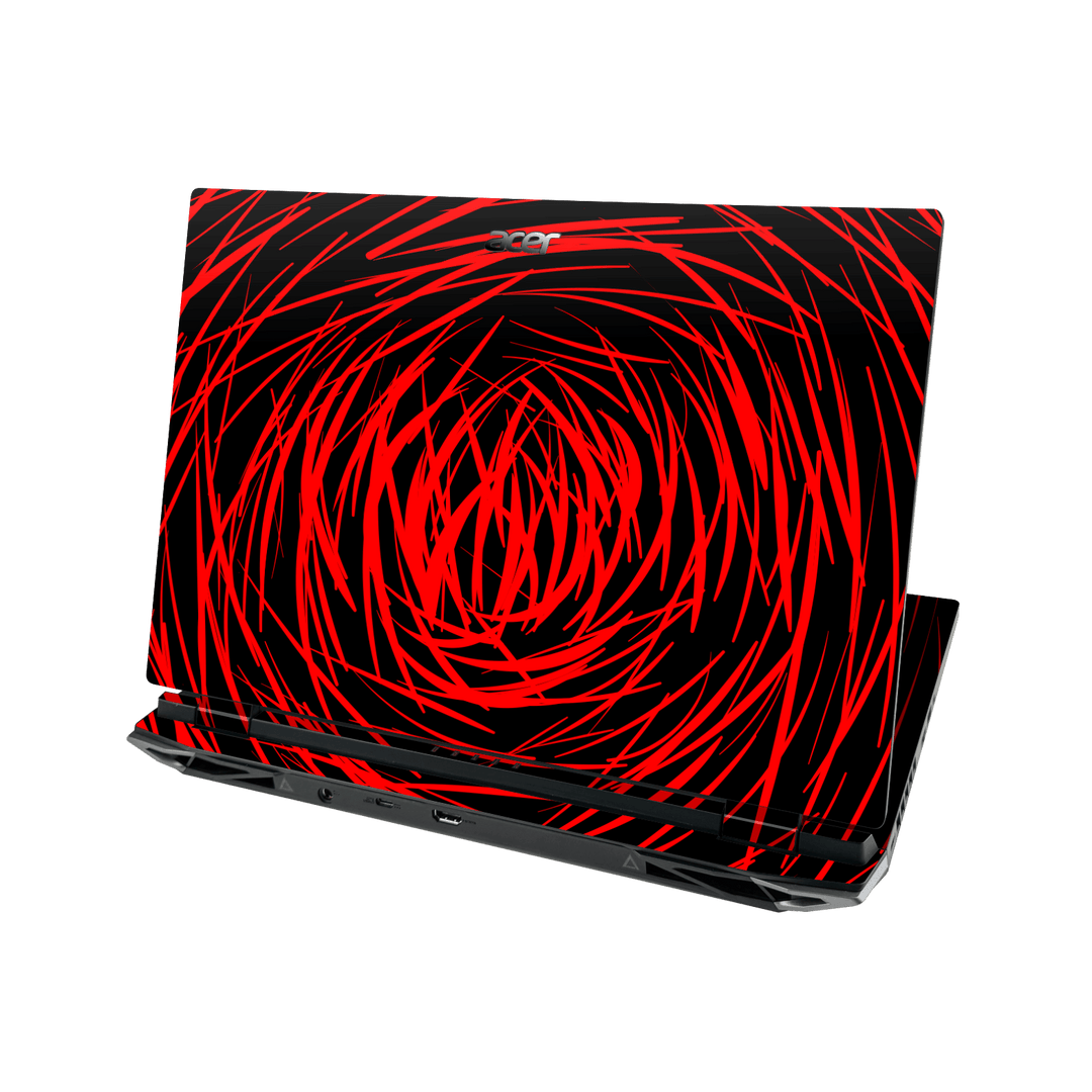 Acer NITRO 5 (17-inch) Print Printed Custom SIGNATURE Quasar Red Mesh Skin Wrap Sticker Decal Cover Protector by QSKINZ | QSKINZ.COM