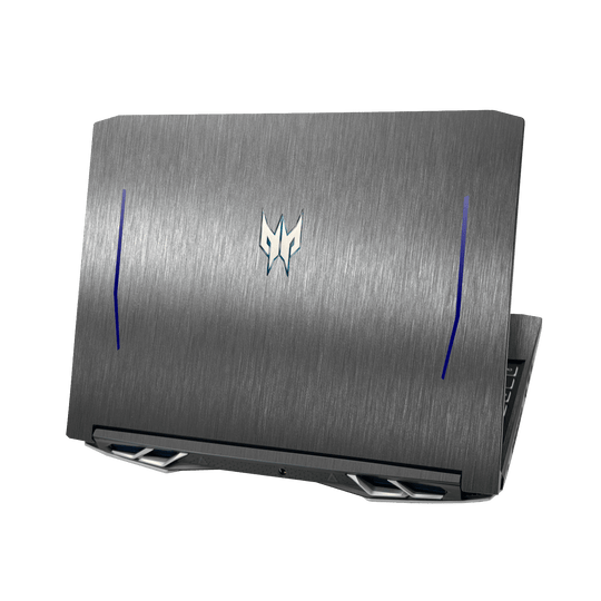 Acer Predator Helios 300 (15.6") Brushed Metal Titanium Metallic Skin Wrap Sticker Decal Cover Protector by QSKINZ | qskinz.com
