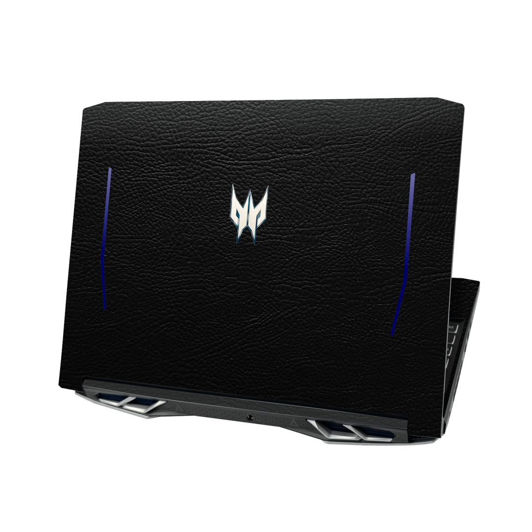 Acer Predator Helios 300 (15.6") Luxuria BLACK LEATHER Riders Skin Wrap Sticker Decal Cover Protector by QSKINZ | qskinz.com