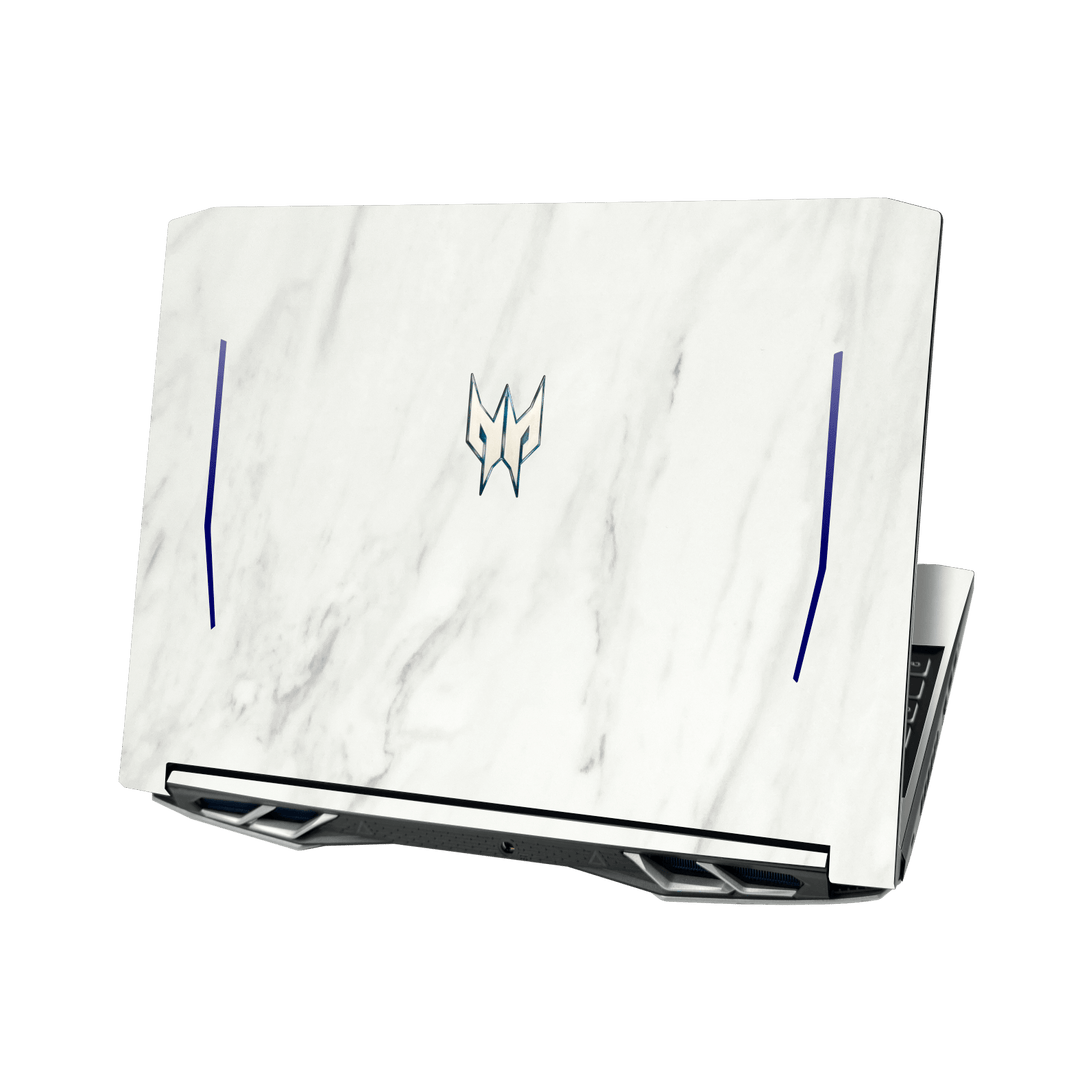 Acer Predator Helios 300 (15.6") Luxuria White Marble Stone Skin Wrap Sticker Decal Cover Protector by QSKINZ | qskinz.com