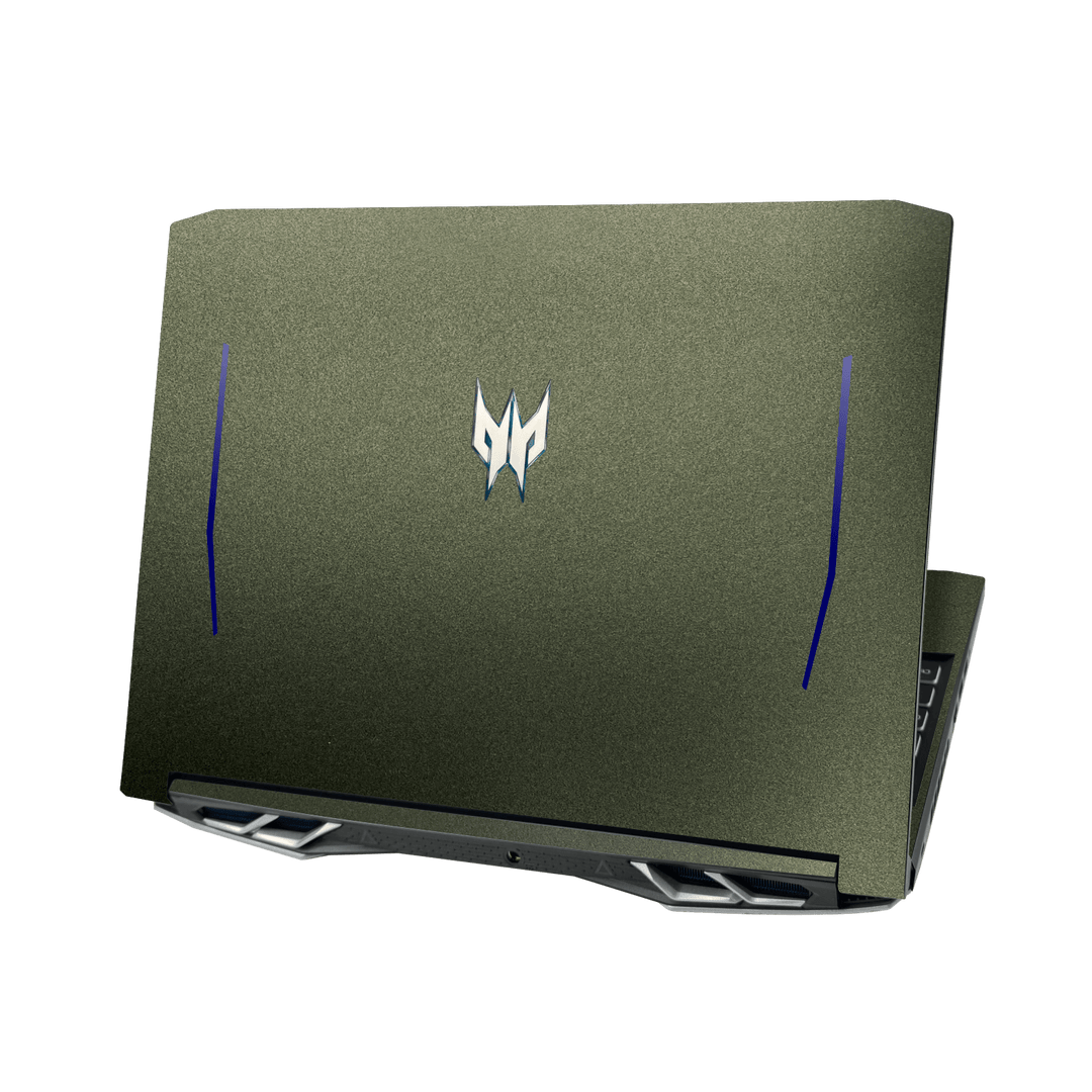 Acer Predator Helios 300 (15.6") Military Green Metallic Skin Wrap Sticker Decal Cover Protector by QSKINZ | qskinz.com