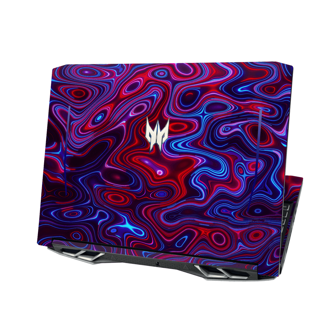 Acer Predator Helios 300 (15.6") Print Printed Custom SIGNATURE Flux Fusion Purple Neon Skin Wrap Sticker Decal Cover Protector by QSKINZ | QSKINZ.COM