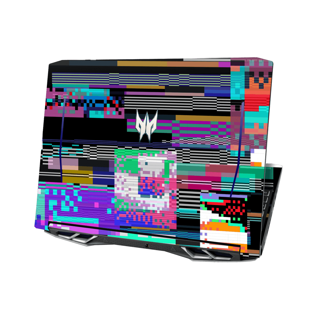 Acer Predator Helios 300 (15.6") Print Printed Custom SIGNATURE Glitchscape Glitch No Signal Colours Skin Wrap Sticker Decal Cover Protector by QSKINZ | QSKINZ.COM