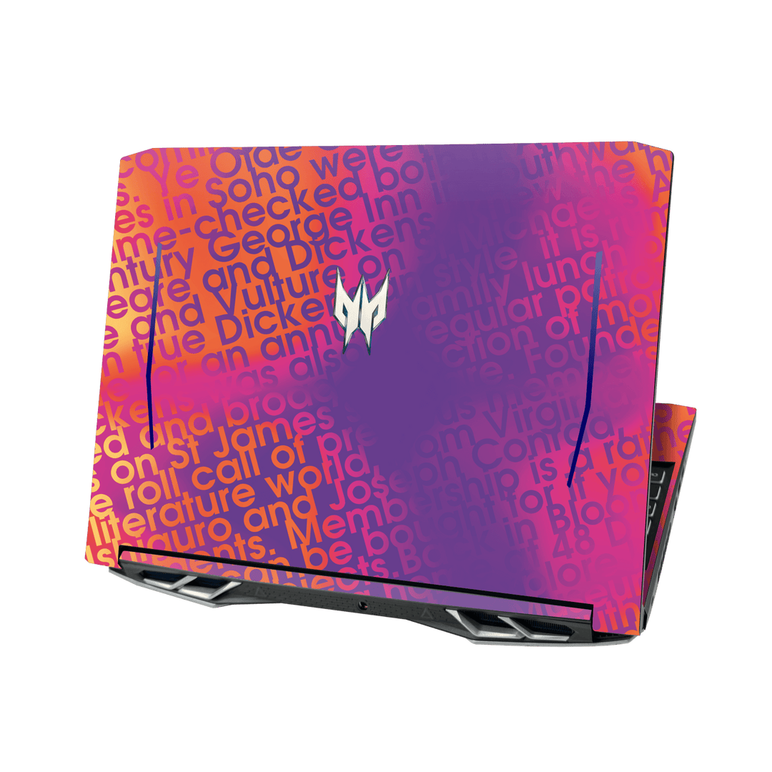 Acer Predator Helios 300 (15.6") Print Printed Custom SIGNATURE Inferno Swirl Gradient Skin Wrap Sticker Decal Cover Protector by QSKINZ | QSKINZ.COM